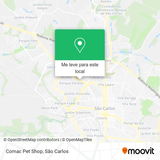 Comac Pet Shop mapa