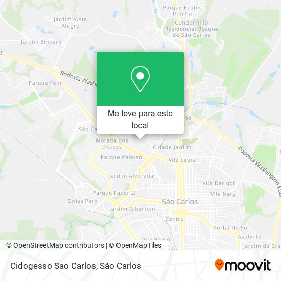 Cidogesso Sao Carlos mapa