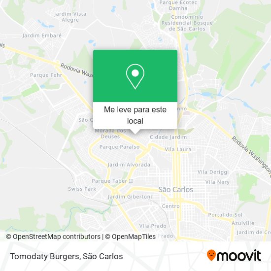 Tomodaty Burgers mapa