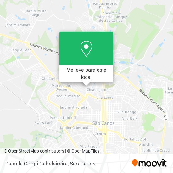 Camila Coppi Cabeleireira mapa