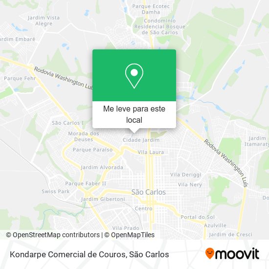 Kondarpe Comercial de Couros mapa