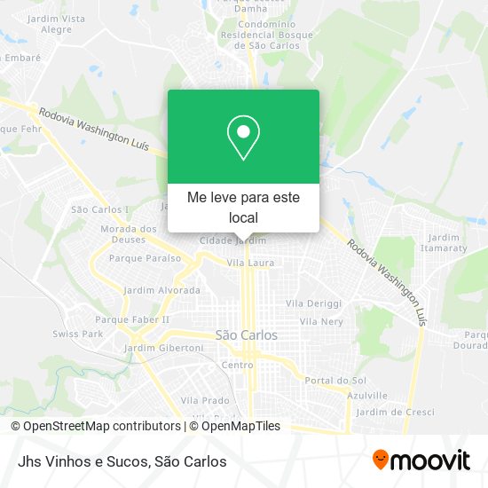 Jhs Vinhos e Sucos mapa