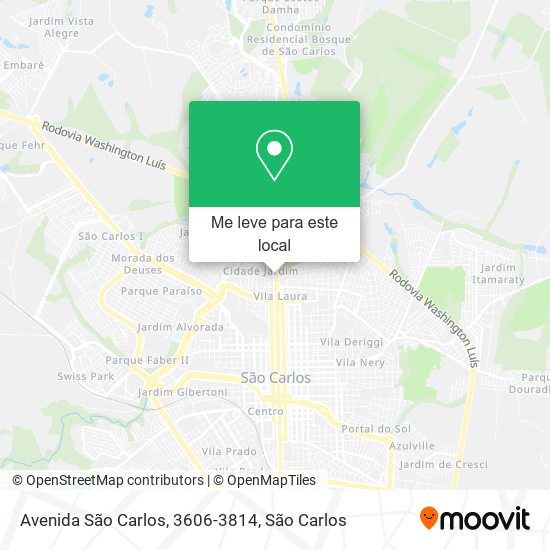 Avenida São Carlos, 3606-3814 mapa