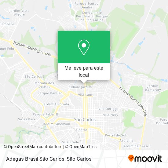 Adegas Brasil São Carlos mapa