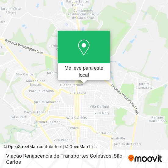 Viação Renascencia de Transportes Coletivos mapa