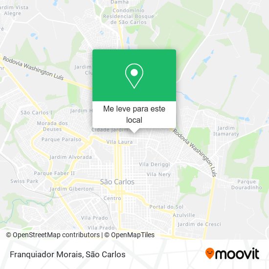 Franquiador Morais mapa