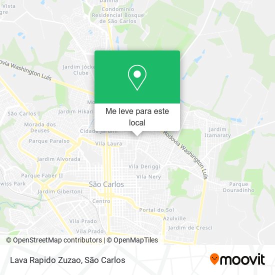 Lava Rapido Zuzao mapa