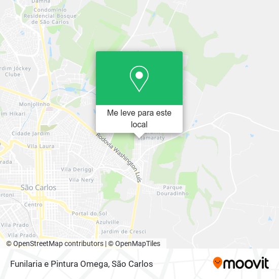 Funilaria e Pintura Omega mapa
