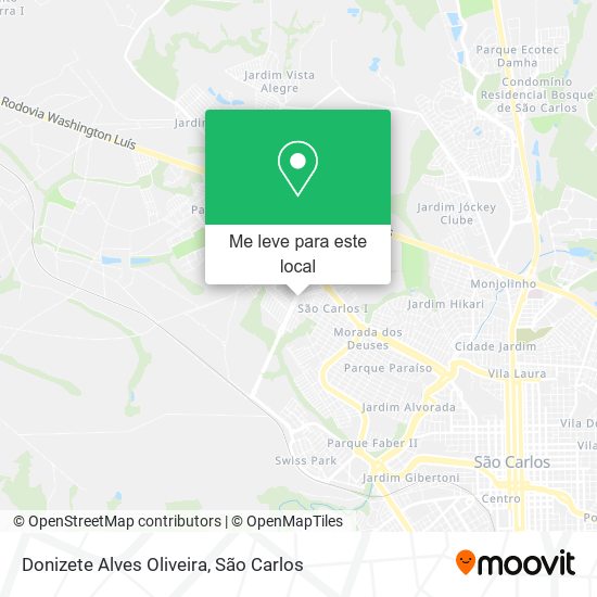 Donizete Alves Oliveira mapa