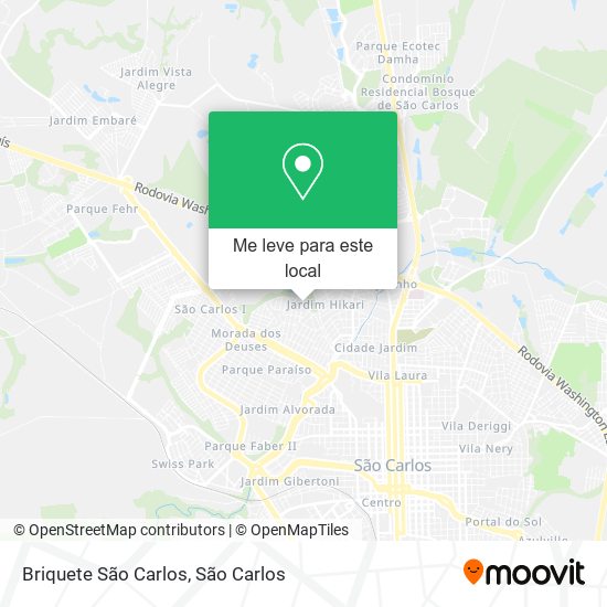 Briquete São Carlos mapa