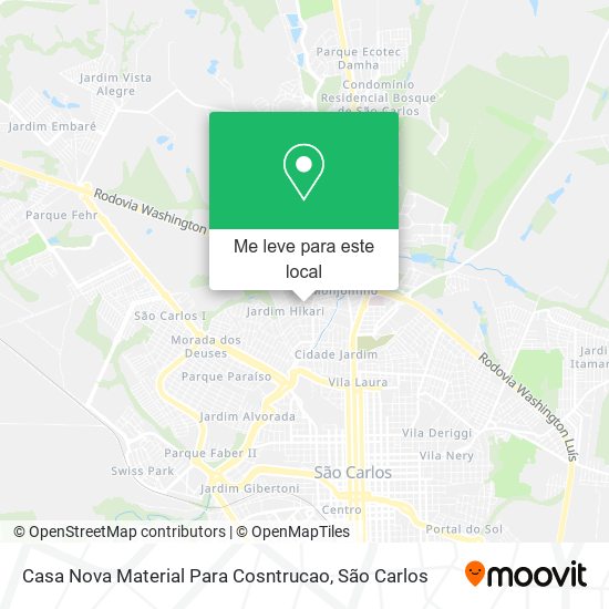 Casa Nova Material Para Cosntrucao mapa