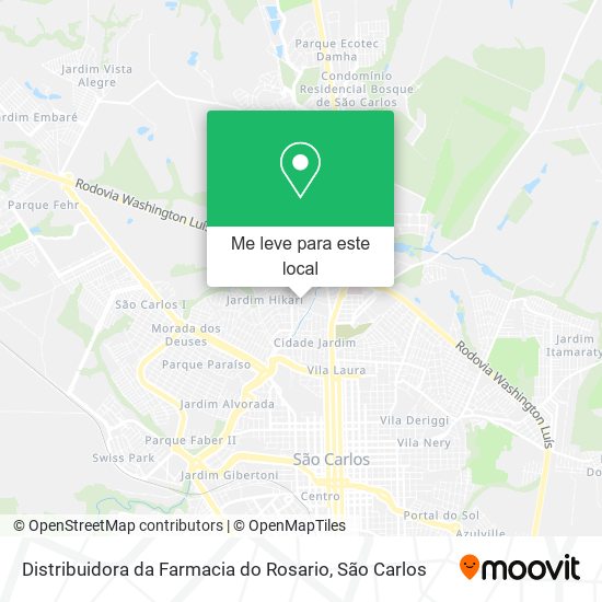 Distribuidora da Farmacia do Rosario mapa