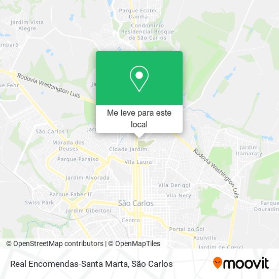 Real Encomendas-Santa Marta mapa