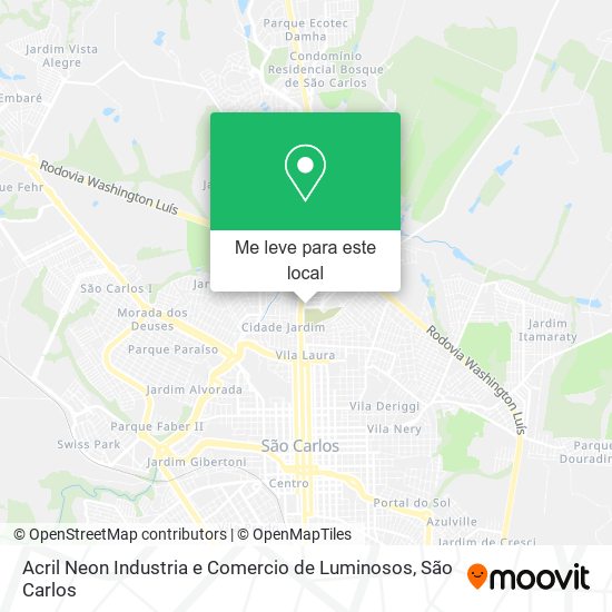 Acril Neon Industria e Comercio de Luminosos mapa