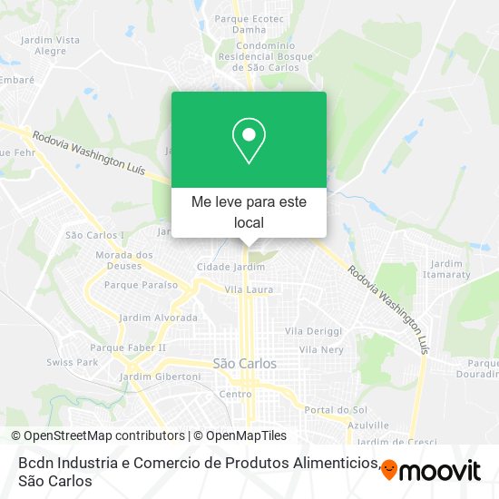 Bcdn Industria e Comercio de Produtos Alimenticios mapa