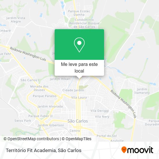 Território Fit Academia mapa