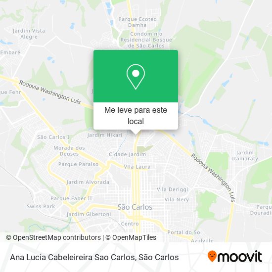 Ana Lucia Cabeleireira Sao Carlos mapa