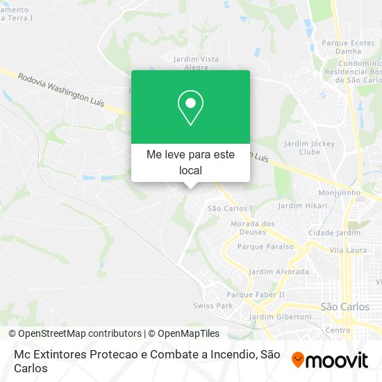 Mc Extintores Protecao e Combate a Incendio mapa