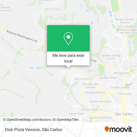Disk Pizza Vesúvio mapa