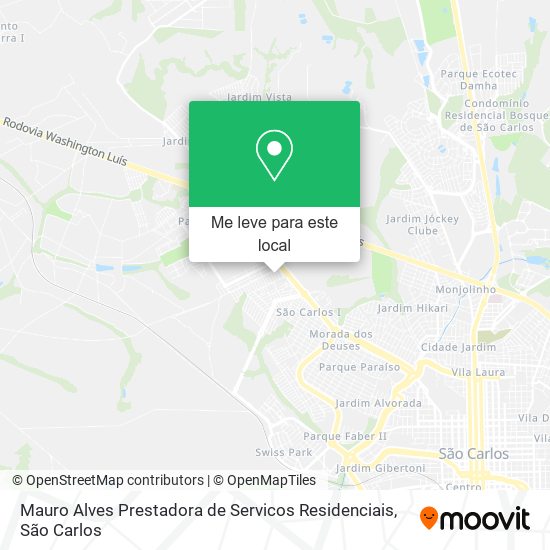 Mauro Alves Prestadora de Servicos Residenciais mapa