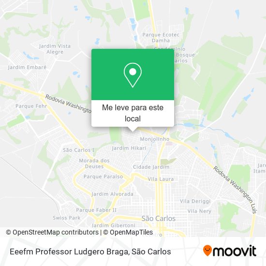 Eeefm Professor Ludgero Braga mapa