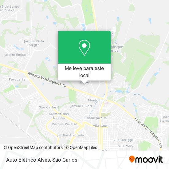 Auto Elétrico Alves mapa