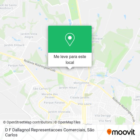 D F Dallagnol Representacoes Comerciais mapa