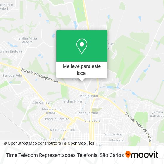 Time Telecom Representacoes Telefonia mapa