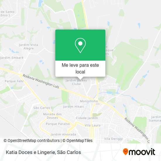 Katia Doces e Lingerie mapa