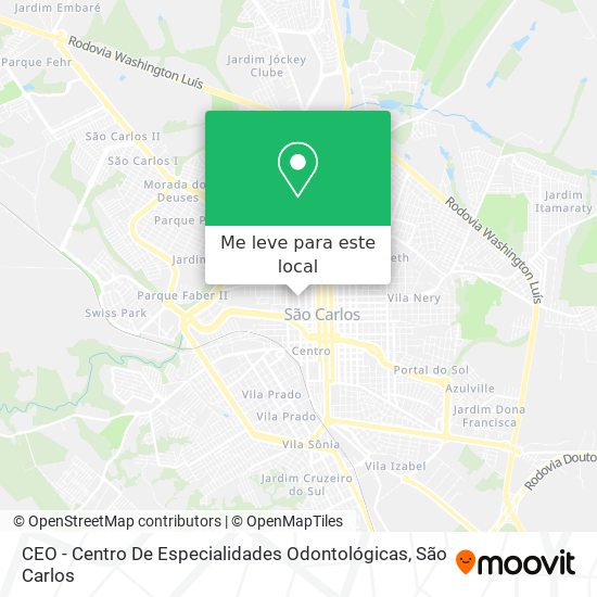 CEO - Centro De Especialidades Odontológicas mapa