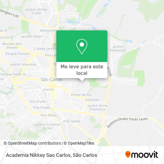 Academia Nikkey Sao Carlos mapa