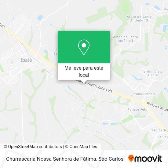 Churrascaria Nossa Senhora de Fátima mapa