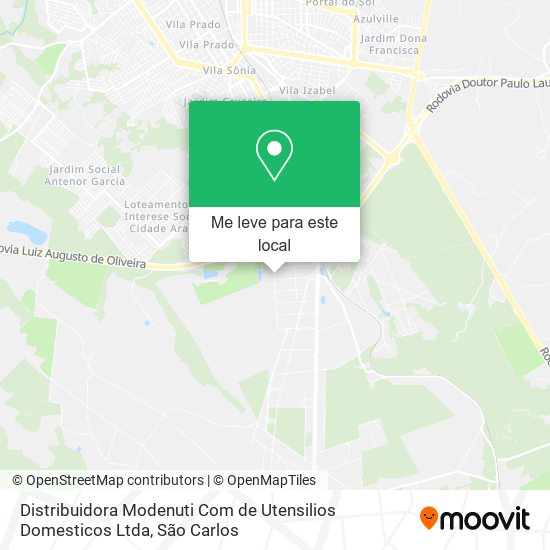 Distribuidora Modenuti Com de Utensilios Domesticos Ltda mapa