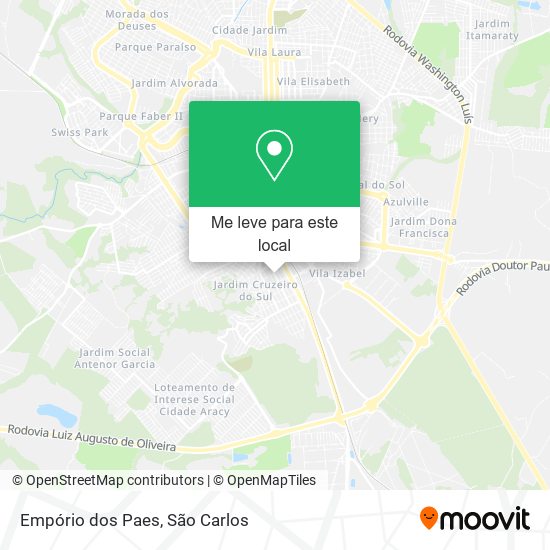Empório dos Paes mapa
