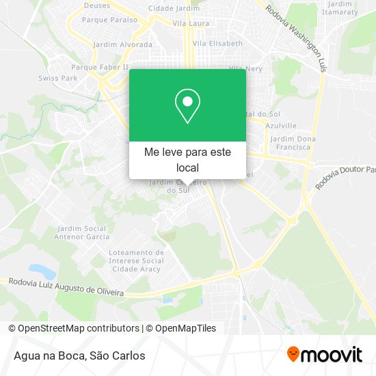 Agua na Boca mapa