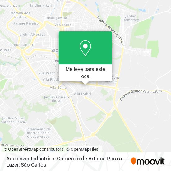 Aqualazer Industria e Comercio de Artigos Para a Lazer mapa