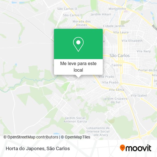 Horta do Japones mapa