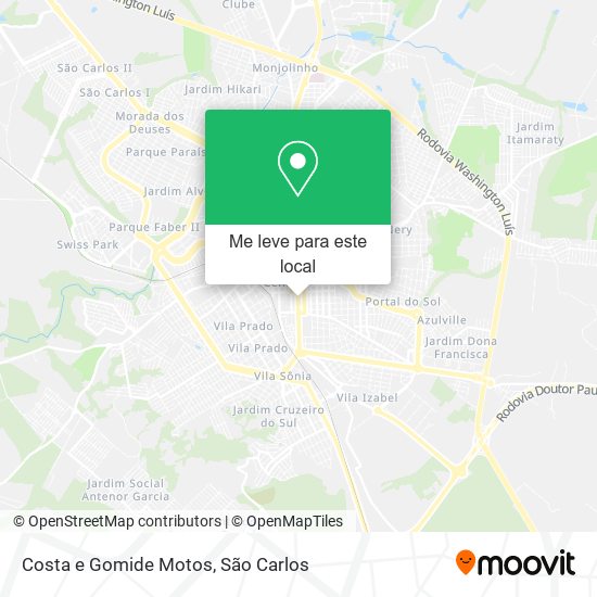 Costa e Gomide Motos mapa