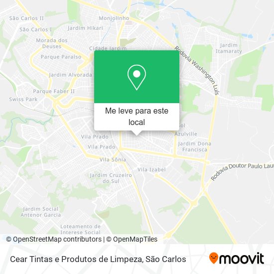 Cear Tintas e Produtos de Limpeza mapa