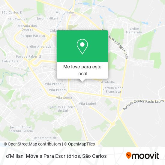 d'Millani Móveis Para Escritórios mapa