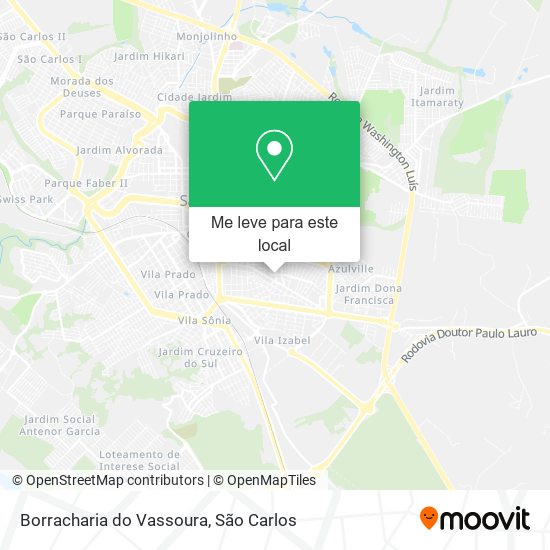 Borracharia do Vassoura mapa