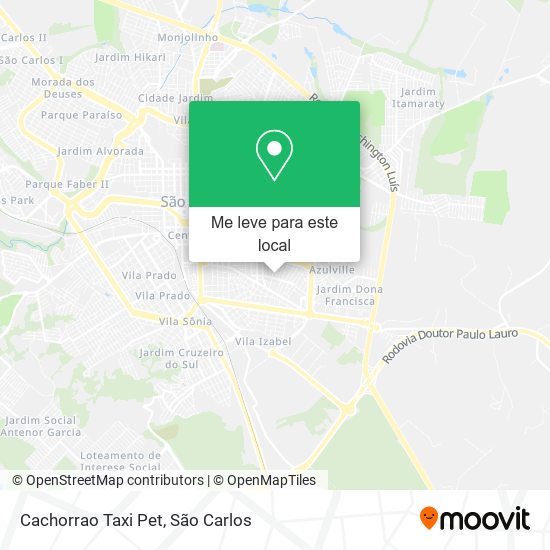 Cachorrao Taxi Pet mapa
