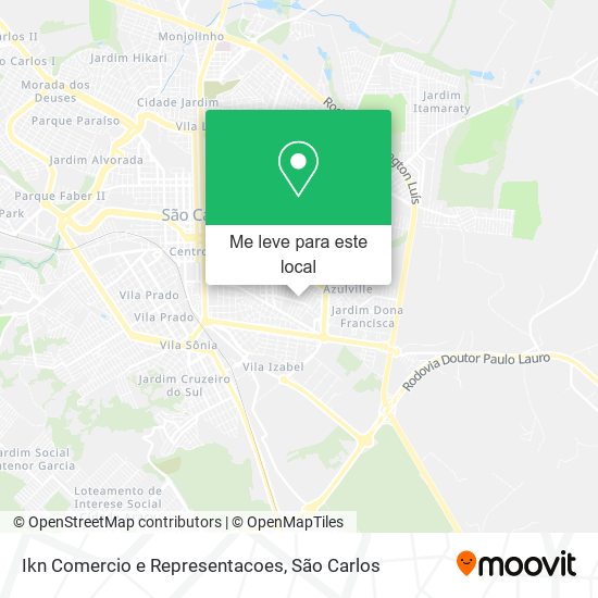 Ikn Comercio e Representacoes mapa