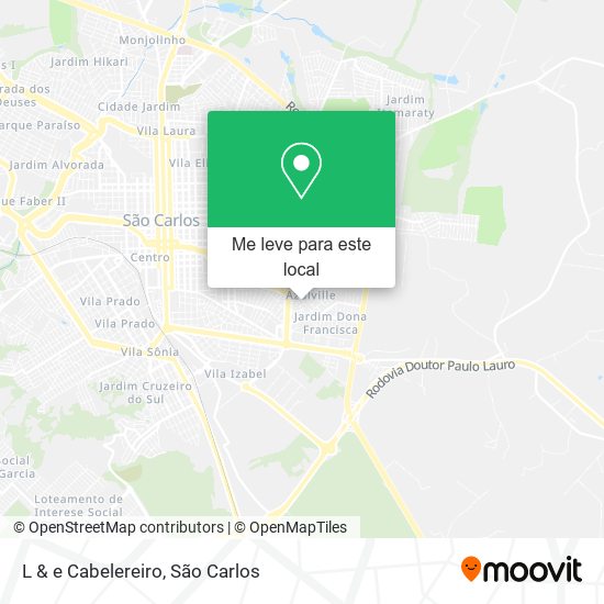 L & e Cabelereiro mapa