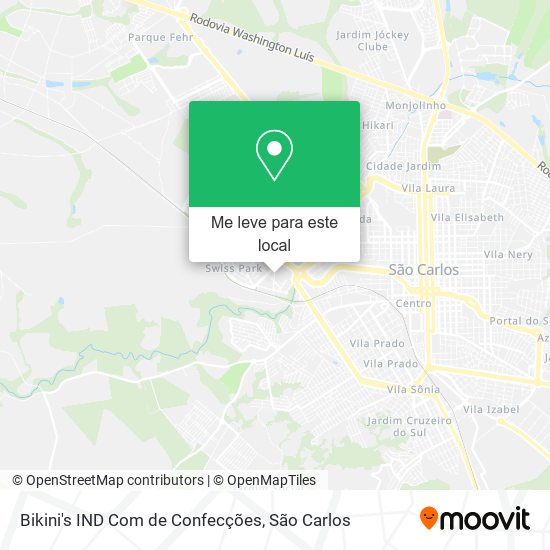 Bikini's IND Com de Confecções mapa