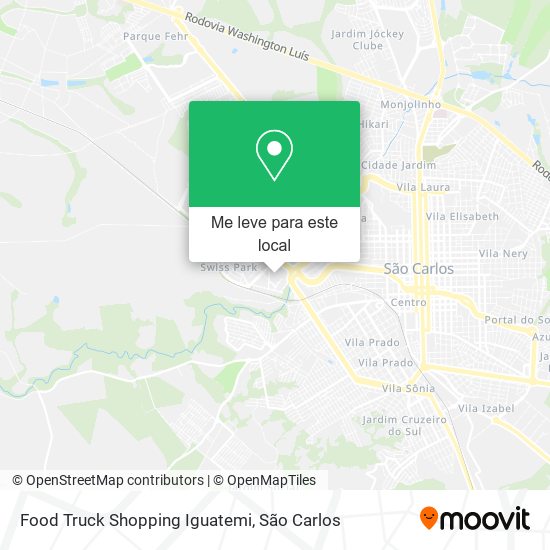 Food Truck Shopping Iguatemi mapa