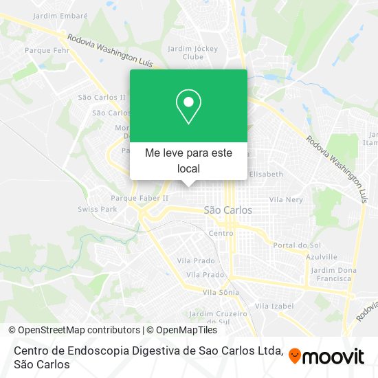 Centro de Endoscopia Digestiva de Sao Carlos Ltda mapa