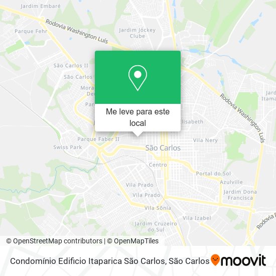 Condomínio Edificio Itaparica São Carlos mapa