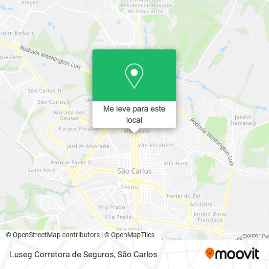 Luseg Corretora de Seguros mapa