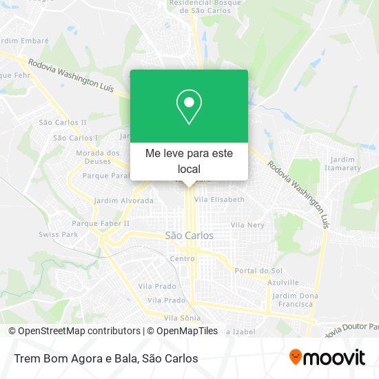 Trem Bom Agora e Bala mapa